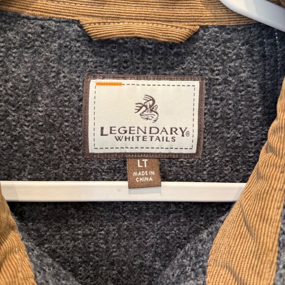 Legendary Whitetails Men’s Button Up Collared Shirt Heavyweight Shacket Size LT - Picture 2 of 15